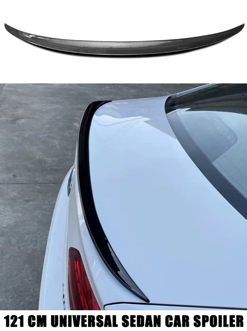 121CM Universal Spoiler Für Limousine Auto Flügel Stamm Für BMW E36 E46 E60 G20 Tesla Modell Y 2023 Zubehör Audi a6 C7 Passat B8 Cl – Detail 1