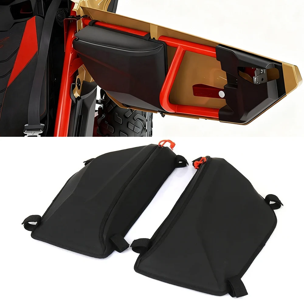 For Can-Am MAVERICK X3 MAX Side Storage Door Bag Upper Door Bags Organizer New Black UTV For Can Am Maverick X3 MAX