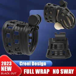 2023 CREEL Design Male Chastity Device Full Wrap Penis Ring Matched With Cobra Python Multiple Cock Cage Adult Sex Toys For Men