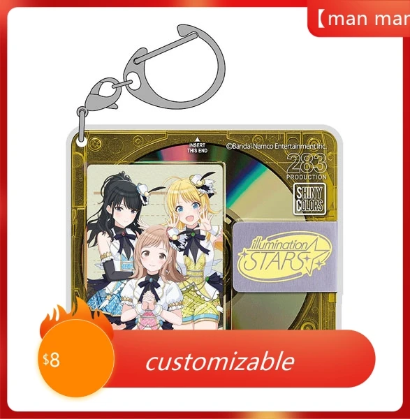 

Anime IDOLM@STER Acrylic Keychain Pendant Bag Car Keychain Cell phone Accessories present Firend Christmas fans