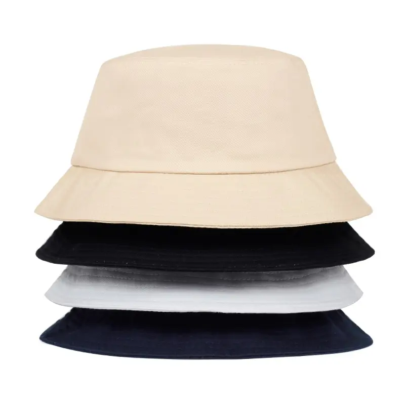 Unisex Solid Color Light Plate Personality Bucket Hats Fishermen Caps Outdoor Casual Cap Sunscreen Hat