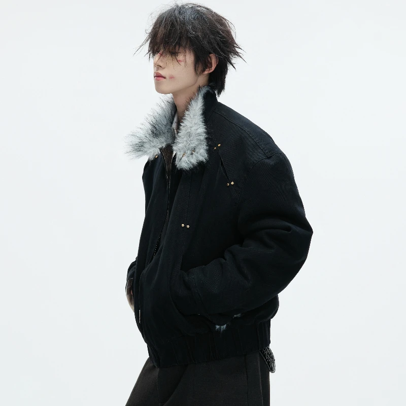 Men's 2025 Winter New Thickened Stylish Parkas Zipper Loose Comfort Parkas Long Sleeve Solid Color Fashion Handsome Warm Jackets