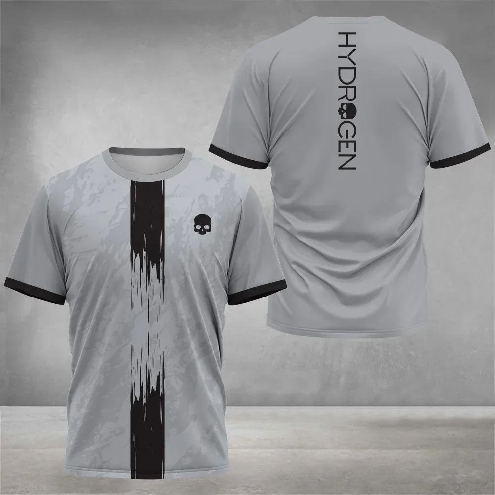 

2024 Breathable Men's Padel Tennis Men T-Shirts Summer Outdoor Sports Short Sleeve Top Quick Dry Football Running Men Clothing