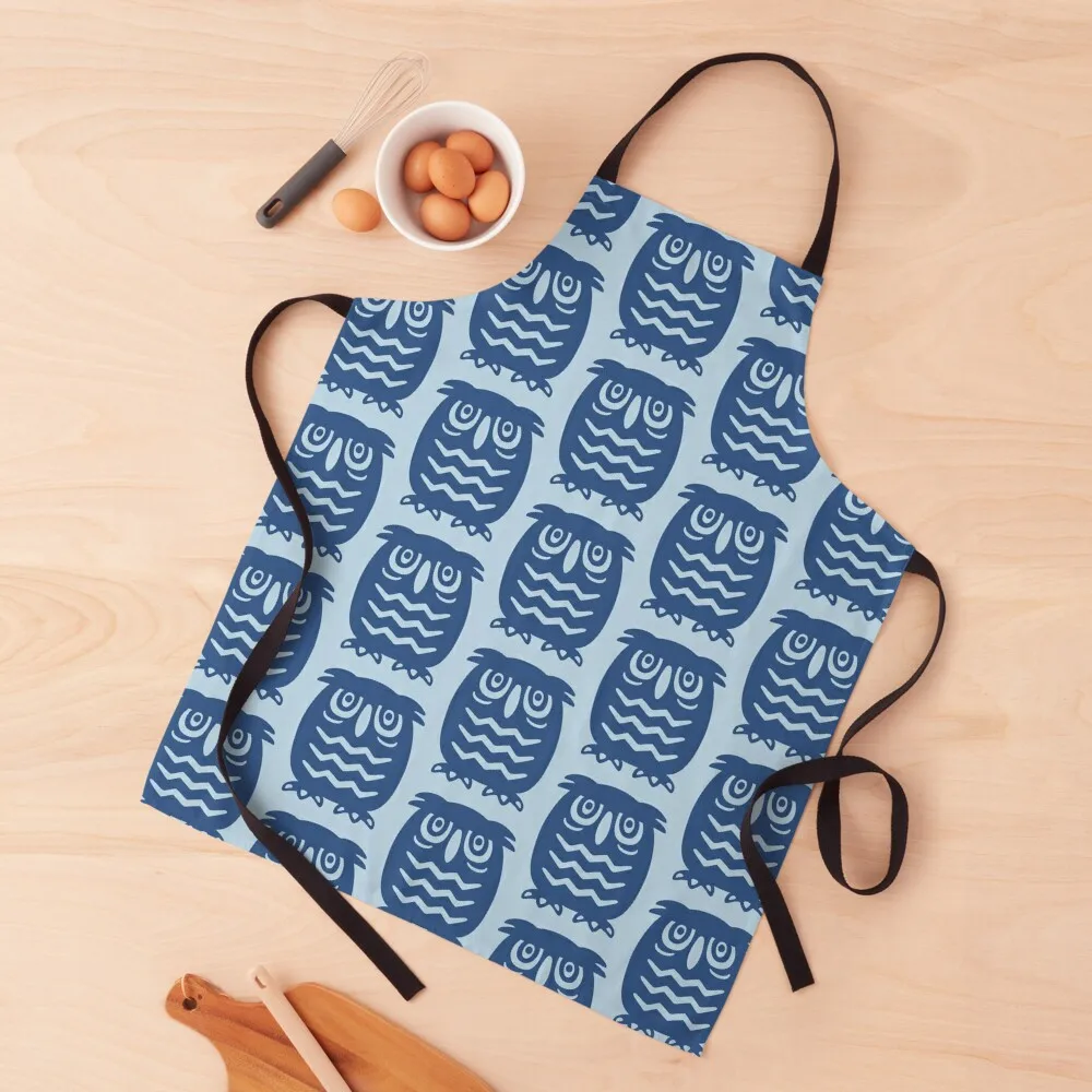 

Retro Owl Pattern Apron Kitchen Women manicurist For Cosmetologist For Kitchen Apron