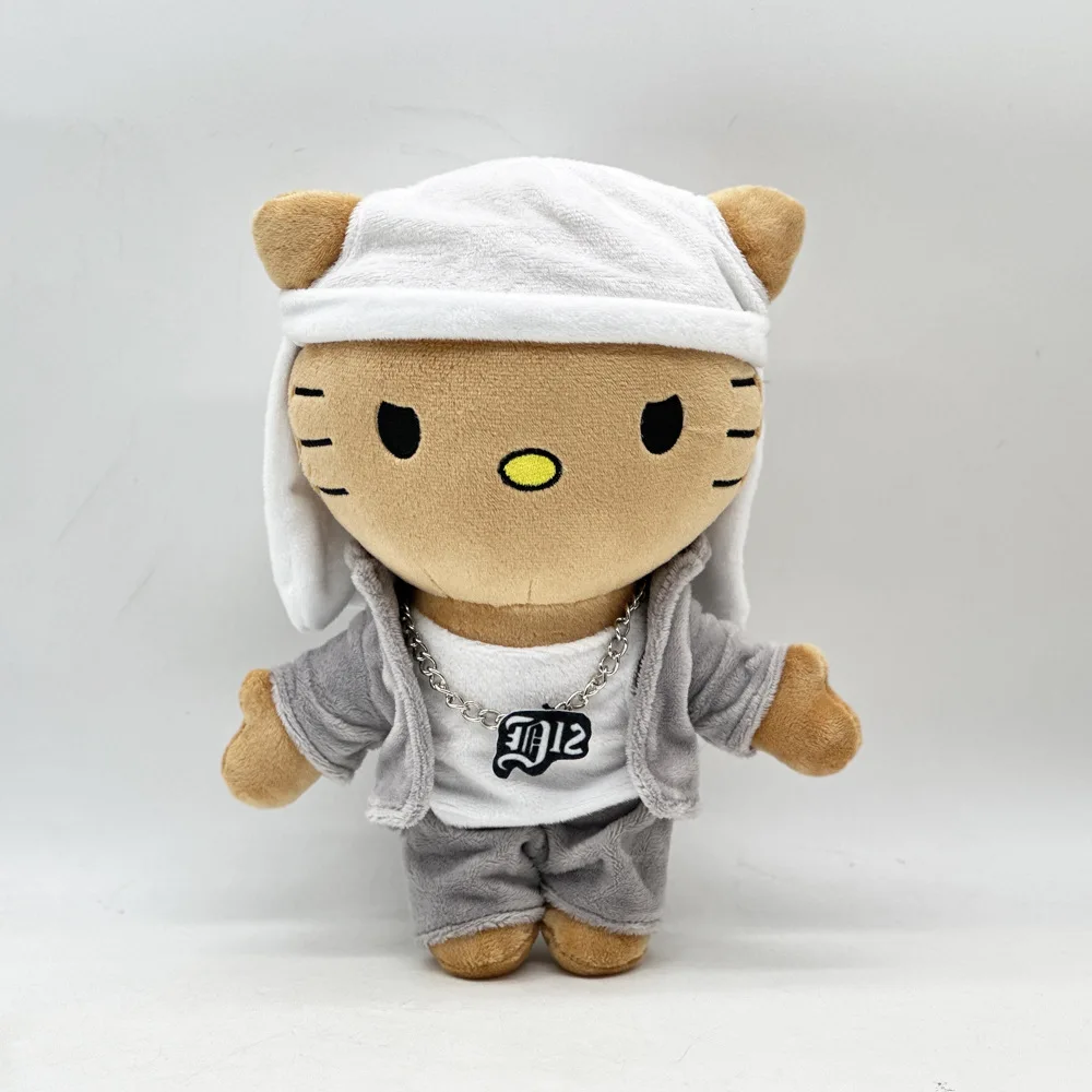 Hello Kitty as Eminem Plush Doll Plushies Stuffed Toys Cute Kids Boys Girls Christmas Gifts