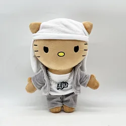 Hello Kitty as Eminem Plush Doll Plushies Stuffed Toys Cute Kids Boys Girls Christmas Gifts