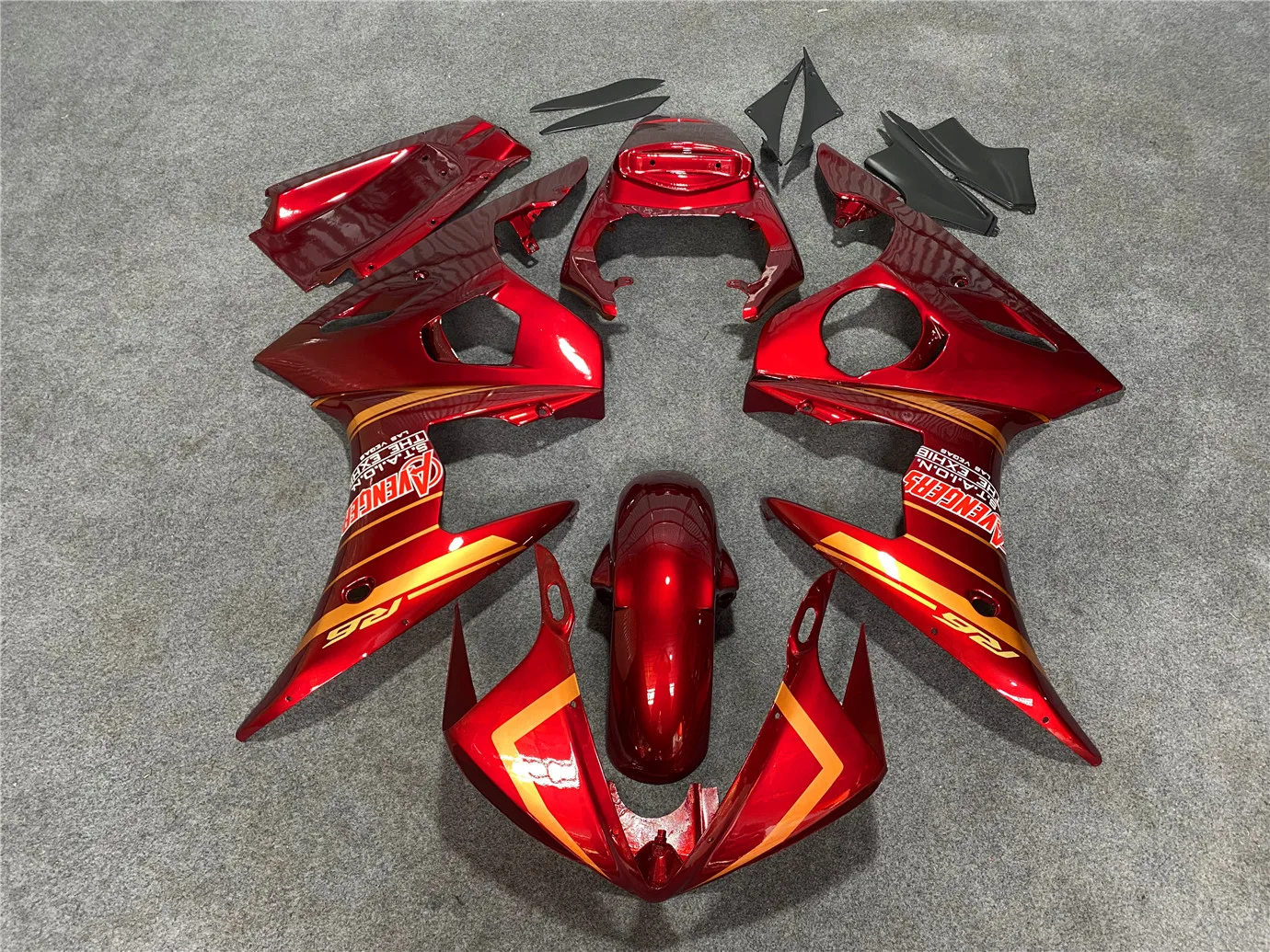 Motorcycle Fairing Kit suitable for Yamaha YZF-R6 2003 2004 2005 car YZF600 03 04 05 Body fairing Burgundy gold motorcycle