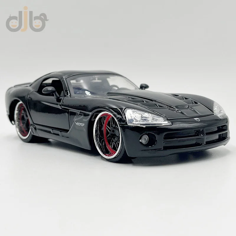 1:24 Diecast Car Model Toy 2008 Dodge Viper SRT 10 Miniature Vehicle Replica For Collection