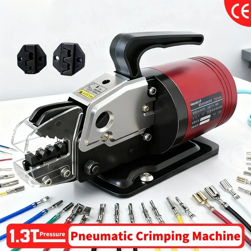 Zten Pneumatic Terminal Crimping Machine Tool 1.3T Terminal Crimper Pliers Tool with Crimping Die For Optional With Foot Touch