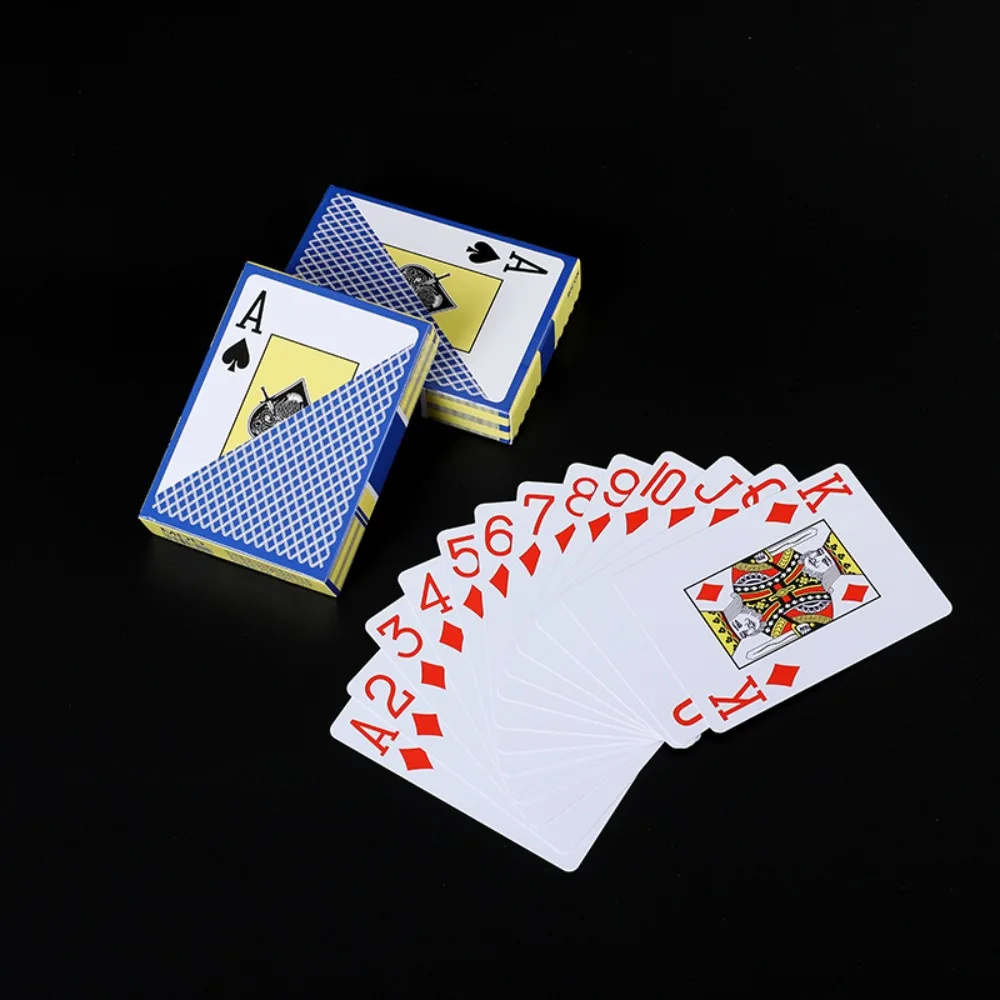 Flexible Waterproof Playing Card Scrub Smooth Poker Club Cards PVC Plastic Large Font Magic Cards for All Poker Games