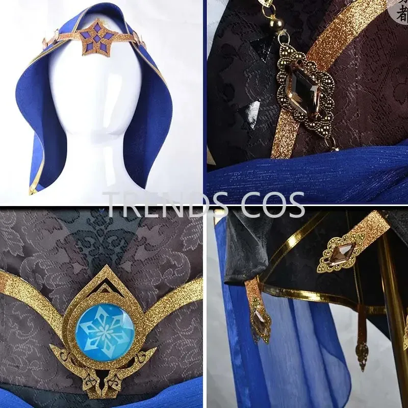 FC6Layla Sumeru Strój Cosplay Layla Pełny Zestaw Nakrycie Głowy Sukienka Pończochy Peruka Anime Cosplay Sukienka Layla na Comic Con@FC8！