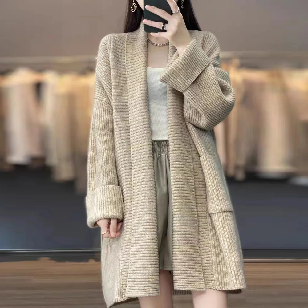 long sleeve top sweater korean style korean fashion sweaters for women 2023 new fall winter clothes long cardigan luxury knit