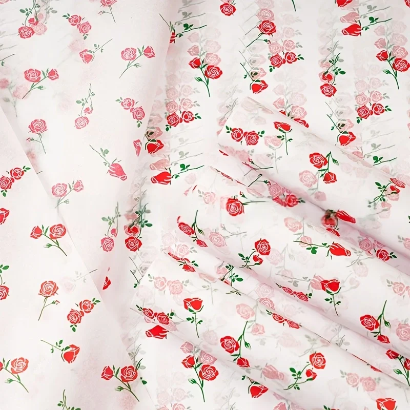 10 feuilles de papier fin de 17 grammes pour la Saint-Valentin, papier cadeau en forme de poire, papier de soie pour emballage, papier artisanal à motif en forme de cœur
