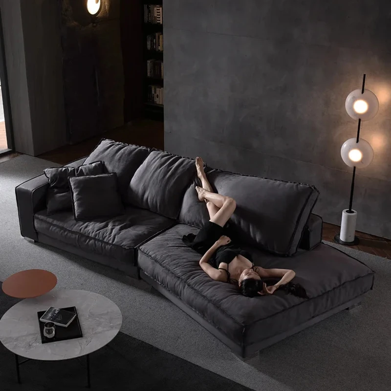 Luxurious Modern Living Room Sofas Minimalist Creative Designer Puffs Sofa Special-shaped Corner Wohnzimmer Sofas Furniture Set