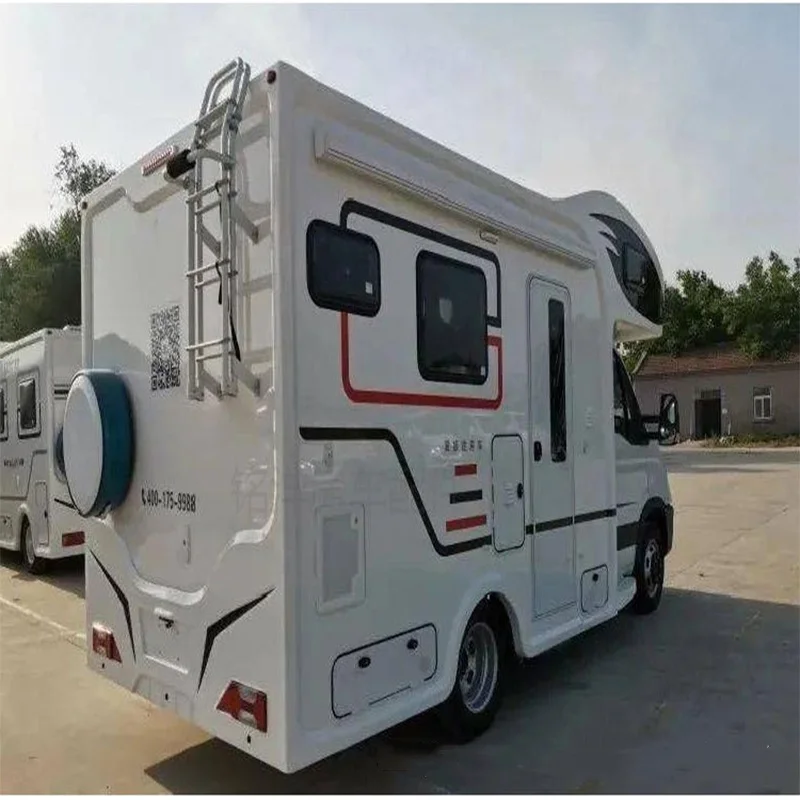 RV Aluminum Alloy RV Rear Climbing Ladder Multi-purpose Folding Ladder Outdoor Anti-skid Mounting Ladder Suitable for Caravan