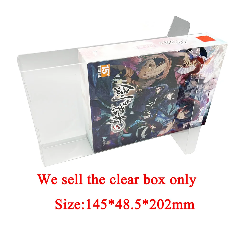 Clear Transparent Box For SWITCH NS Otome Game Hong Kong Version Limited Collection Display Storage Cover Case PET Protector