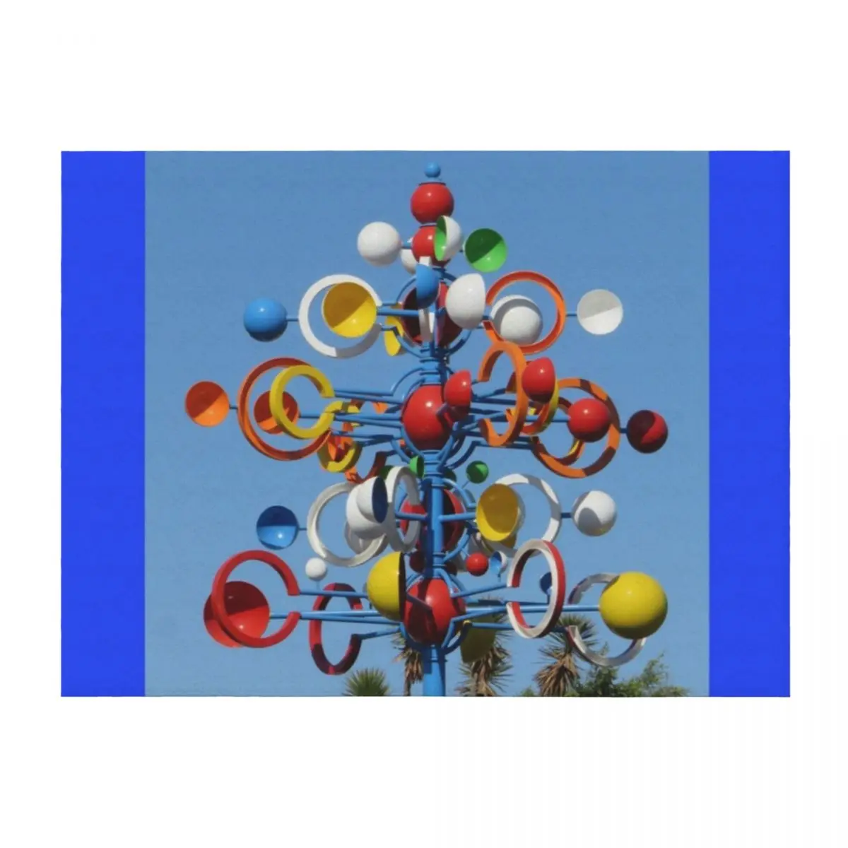 

Cesar Manrique Circular Wind Sculpture Throw Blanket funny gift Flannel Plaid on the sofa Sofas Blankets