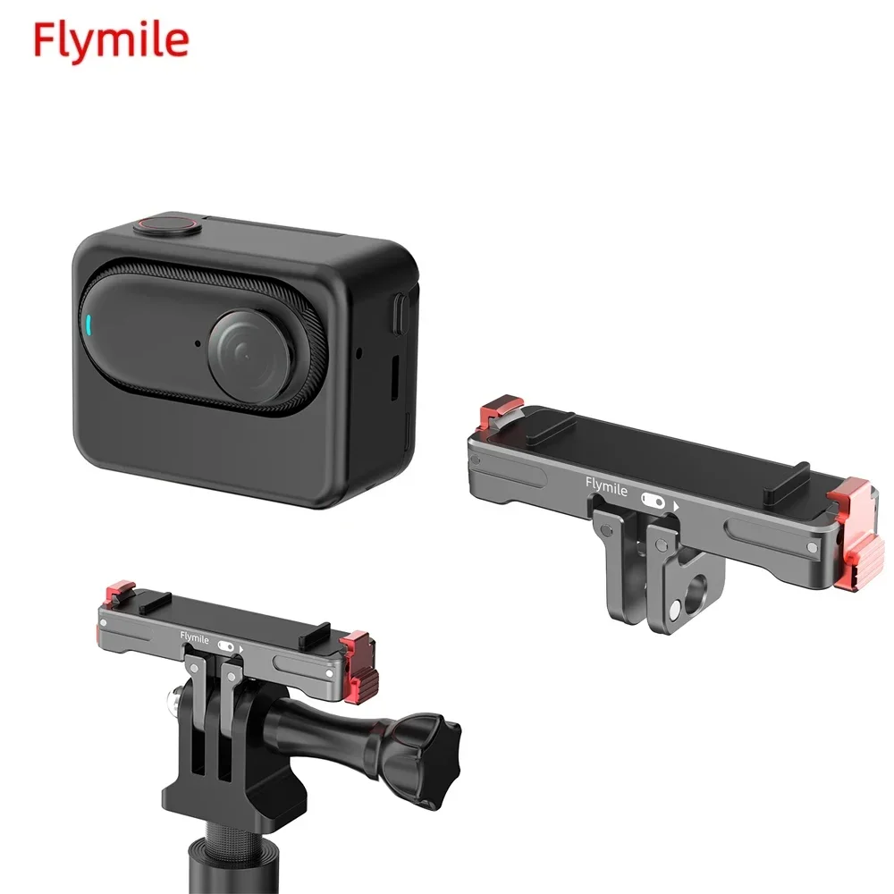 

Flymile Magnetic Quick Release Adapter Mount Brackets For Insta360 Go 3S/3 Removal Base Protect Brackets Action Camera Accessory