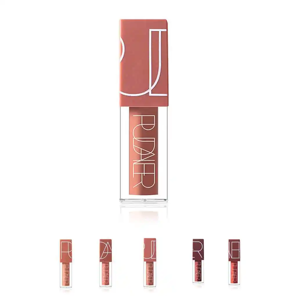 Pudaier-lápiz de bálsamo labial mate, pigmento de terciopelo, brillo de labios, cosmético, hidratante, Nude