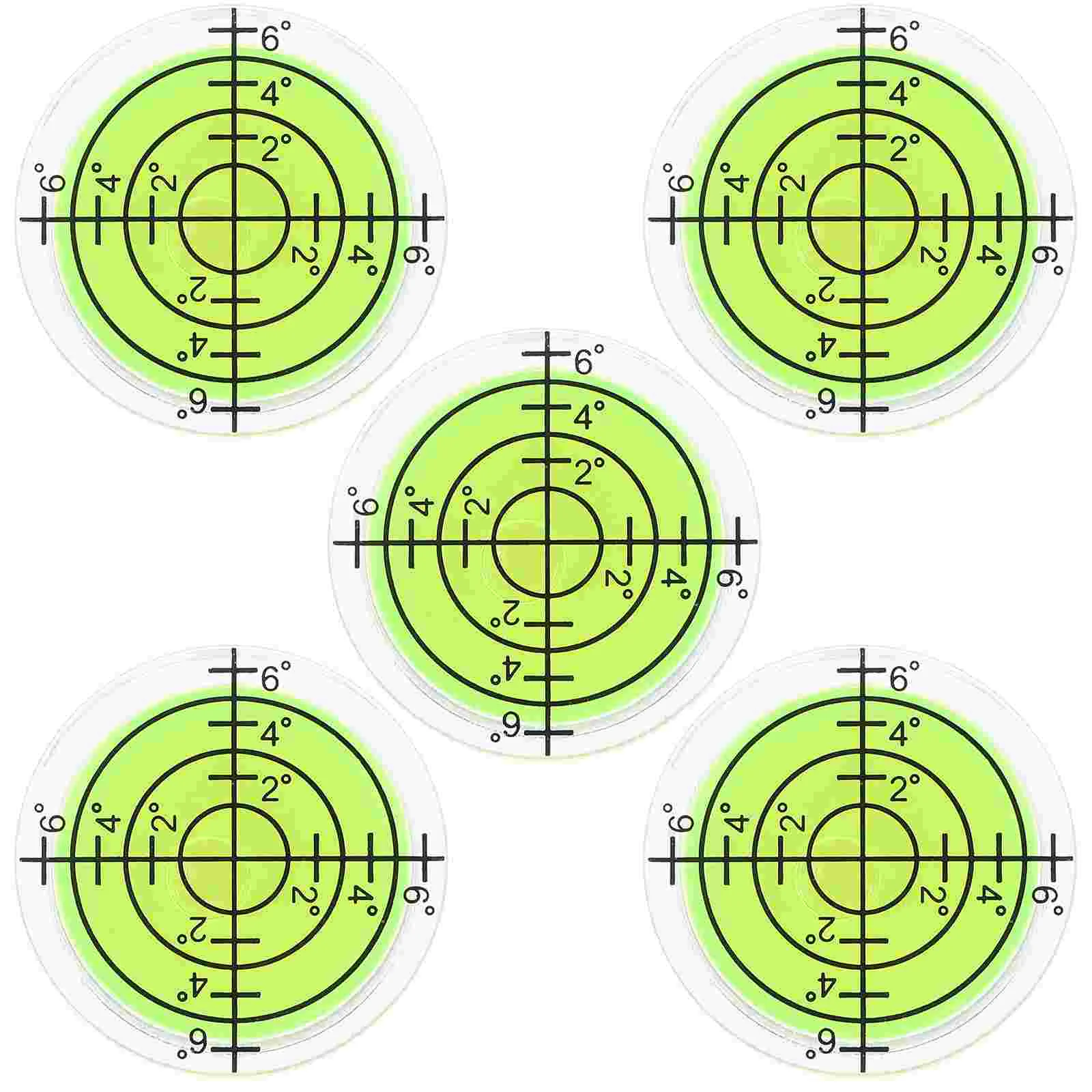 5pcs Bubble Level Replacement Bubble Level Measuring Tool Round Rv Bubble Level Tool