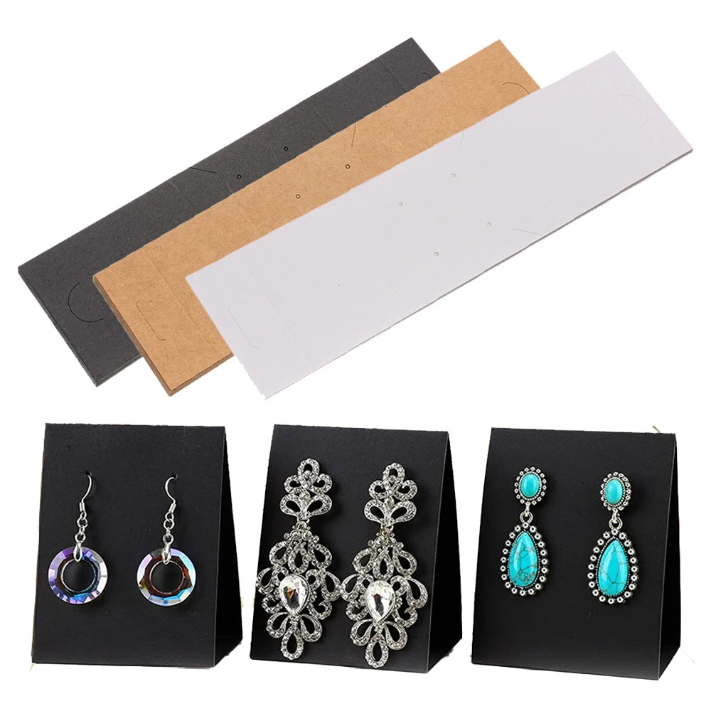 

10pcs Standing Earring Necklace Display Card for DIY Jewelry Holder Show Organizer Sale Display Retails Small Business Supplies