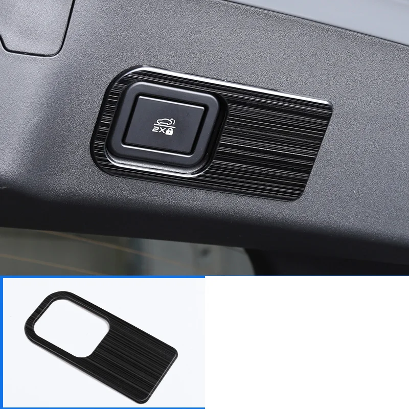 carbon fiber car taildoor tail gate door switch chrome for changan uni-v 2020 2021 2022 2023 accessories decoration trim styling