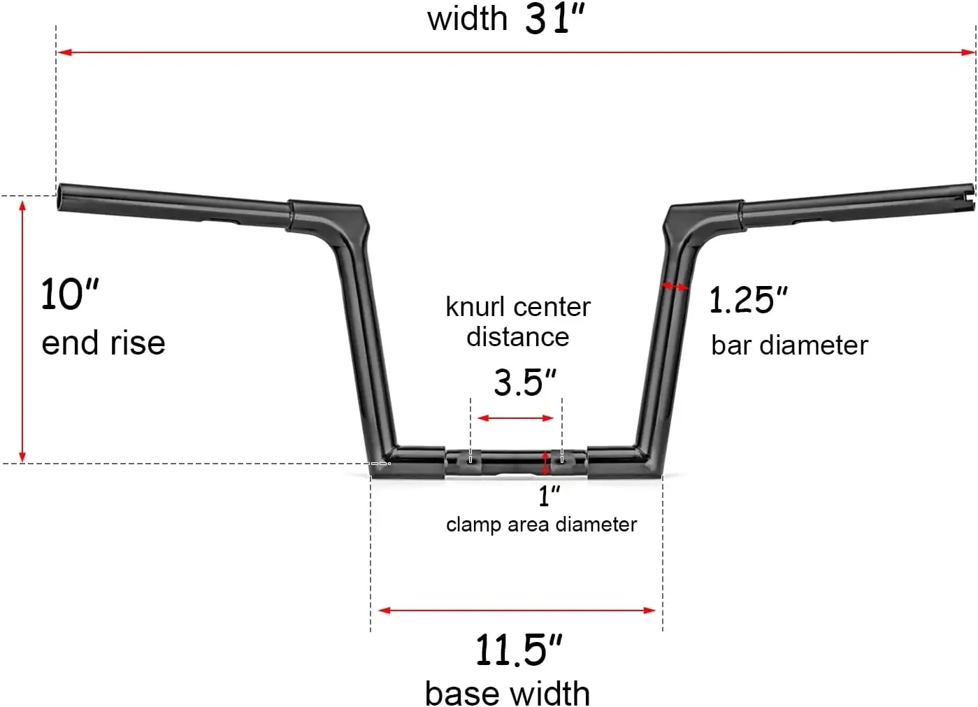 Motorcycle handle bar Handle Control Ape Bar Monkey Bar for HarleyDavidson Sportster Dyna Softail