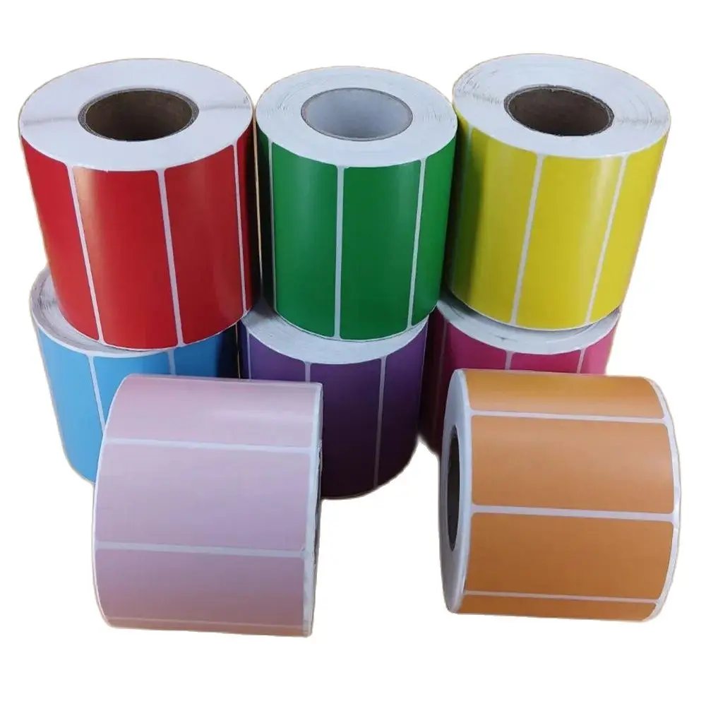 small colorful Direct Print Thermal Paper Sticker for BarCode SKU Label Price  in Roll 3x2cm