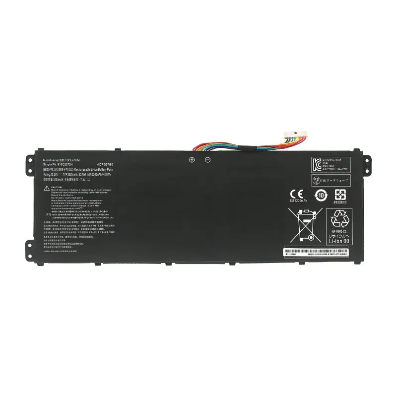 

Laptop Battery SQU-1604 916Q2272H For L9 L9-581HN3 L9-781S Series Notebook 15.28V/48.8wh 3200mAh
