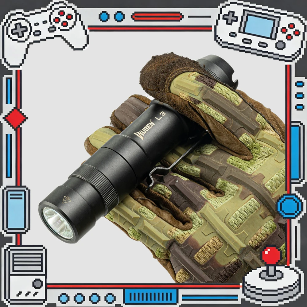 

Фонарики WUBEN L3 с высокой светоотдачей, тактический фонарь 3000 люмен, перезаряжаемый, двусторонняя зарядка, 7 режимов освещения, водонепроницаемость IP68