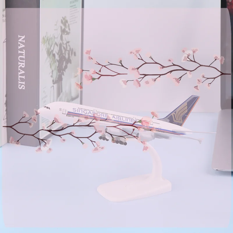 Kids Toys Singapore - 20cm Plane Model A380 Singapore Airlines