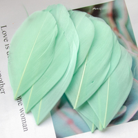 Wholesale Nature Goose Feathers for Jewelry Making Decoration White Swan Needlework Wedding Handicraft Accessories Crafts 5-8cm