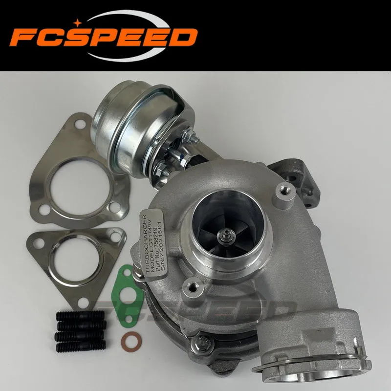 Turbocharger GT1749V 758219 Turbine full turbo turbolader for Audi A4 A6 VW Passat B6 2.0 TDI 103Kw 140HP BRE BRF BVG BVF BLB