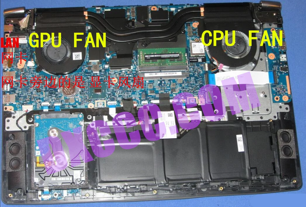 EG75070S1-C350-S9C / EG75070S1-C360-S9C FOR ACER Nitro V17 VN7-793G / ACER V15 VN7-593G CPU & GPU COOLING FAN