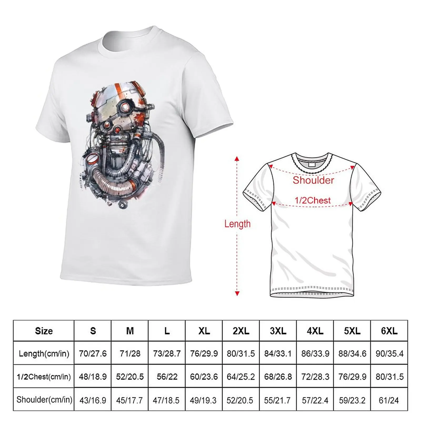 Watercolor Bot 02 T-Shirt Thanksgiving Casual Tee