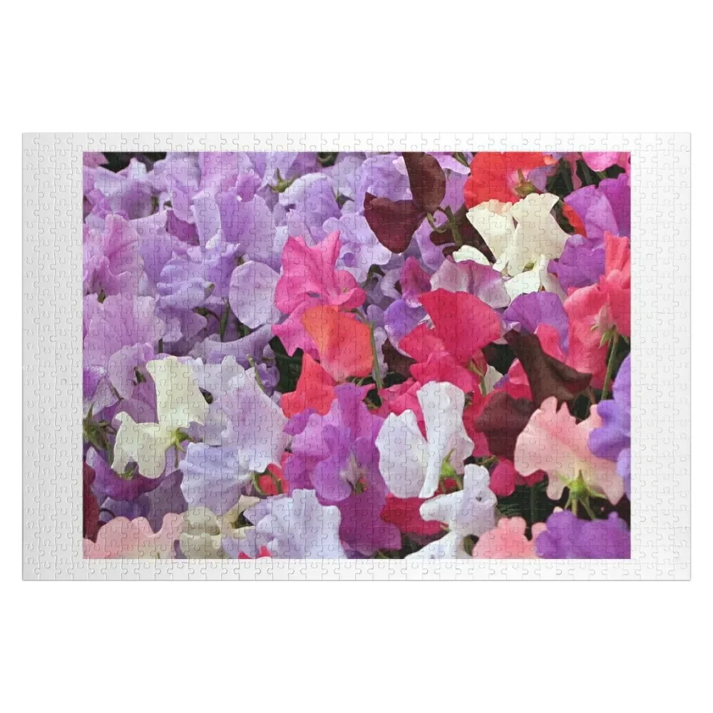 

Sweet peas flowers in bloom Jigsaw Puzzle Woodens For Adults Wooden Decor Paintings Scale Motors Photo Custom Puzzle