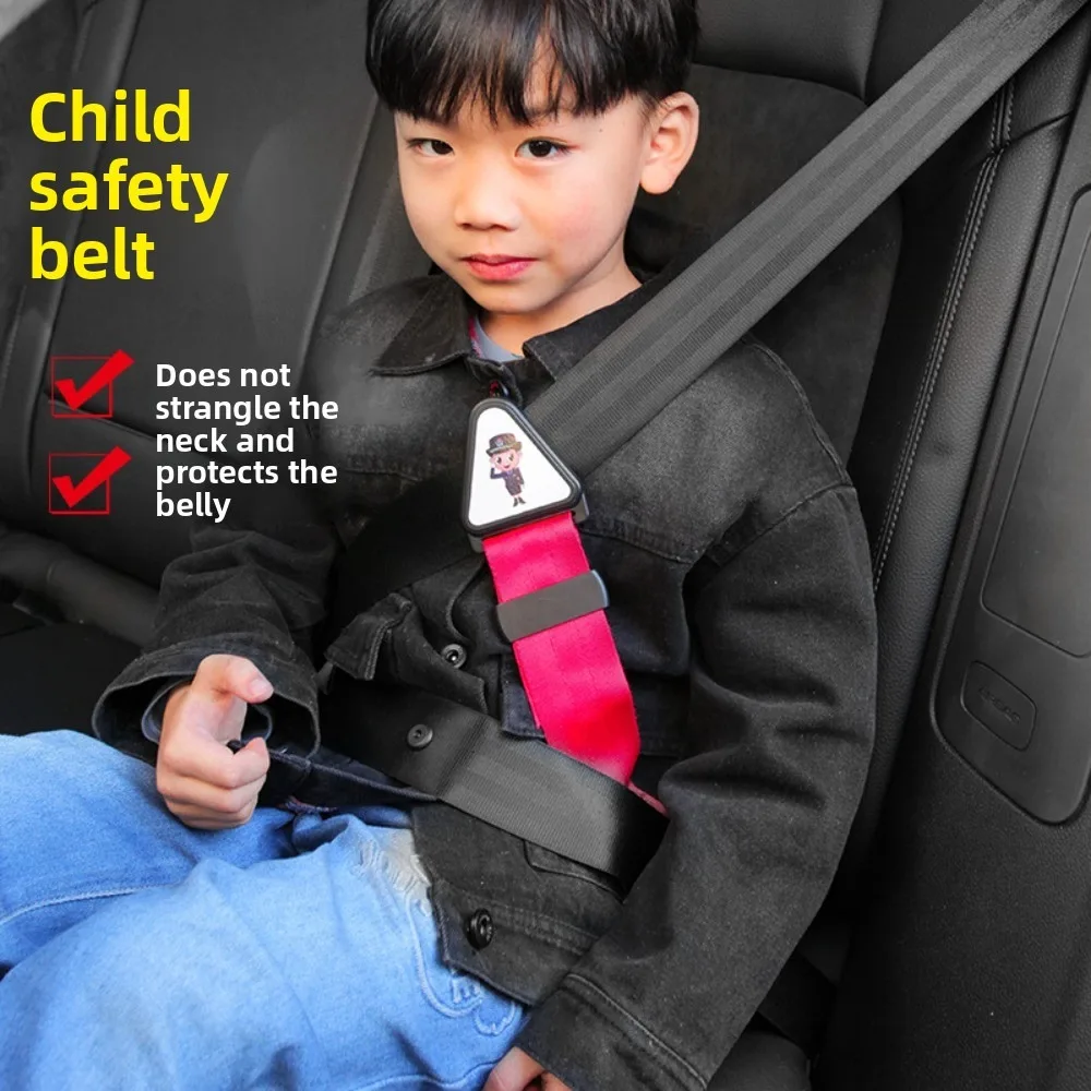 Car Child Safety Belt Prevents Movement Adjustable Fastener Safe and Comfortable Anti-Neck-Strangling Seat Simple