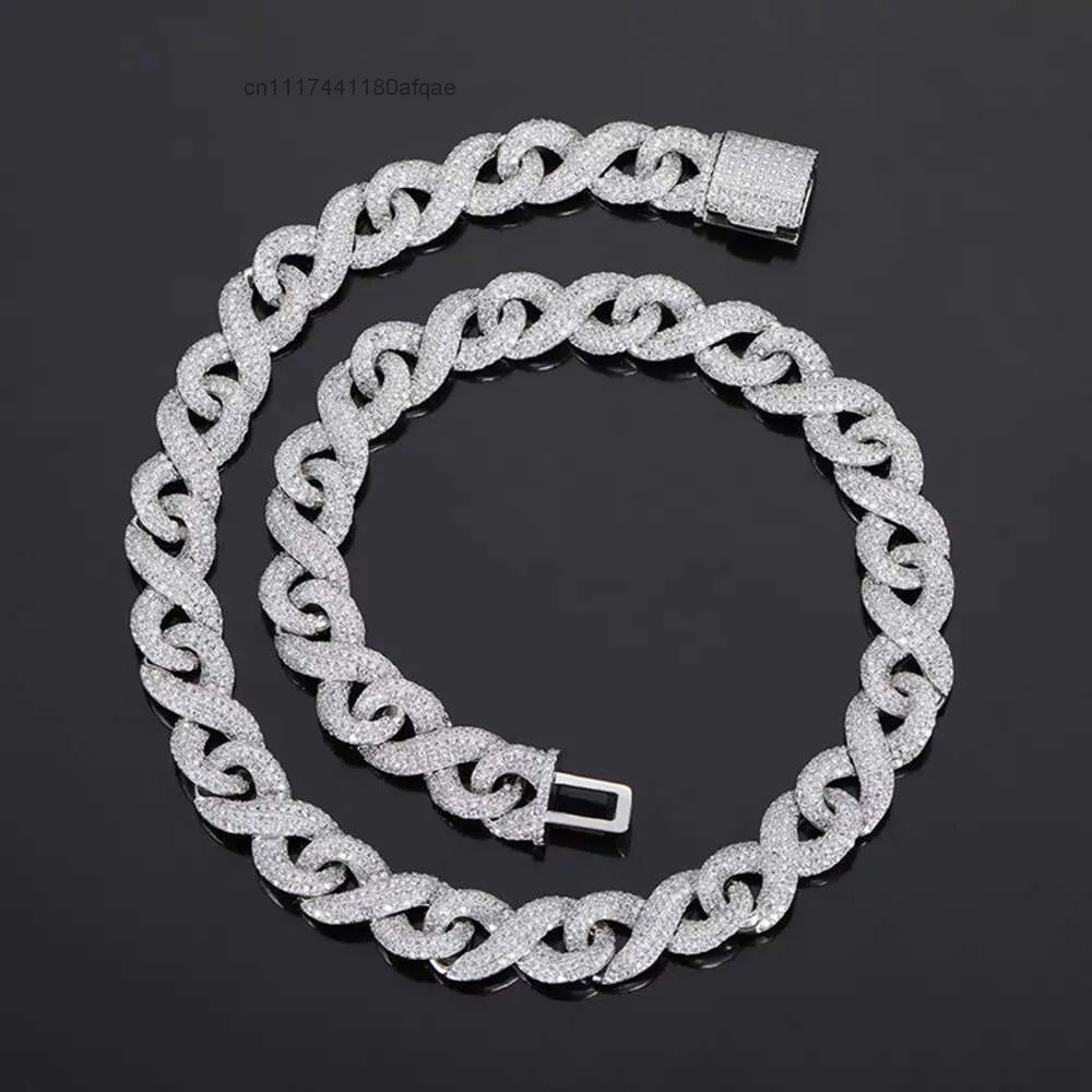 Rts Fashion Design Infinite Cuaban Chain Width 13mm Iced Out Cuban Link for Hip Hop Life.