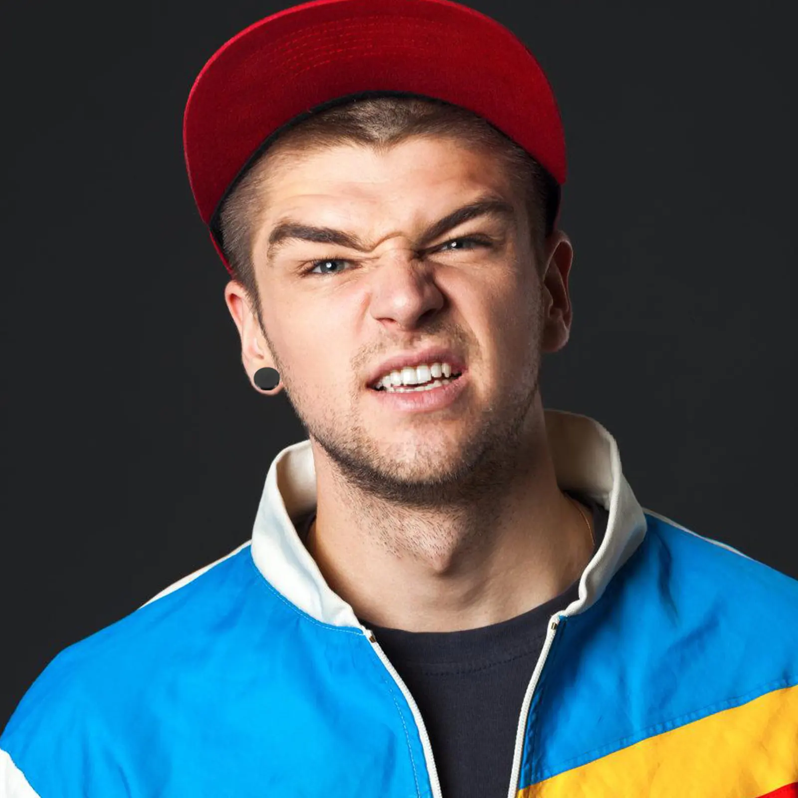 6 Piezas de Joyería para Oreja: Pendientes Falsos Tipo Perno con Puntos, Kit de Calibradores de Oreja, Calibradores de Oreja Tipo Mancuerna, Mancuernas para Piercing