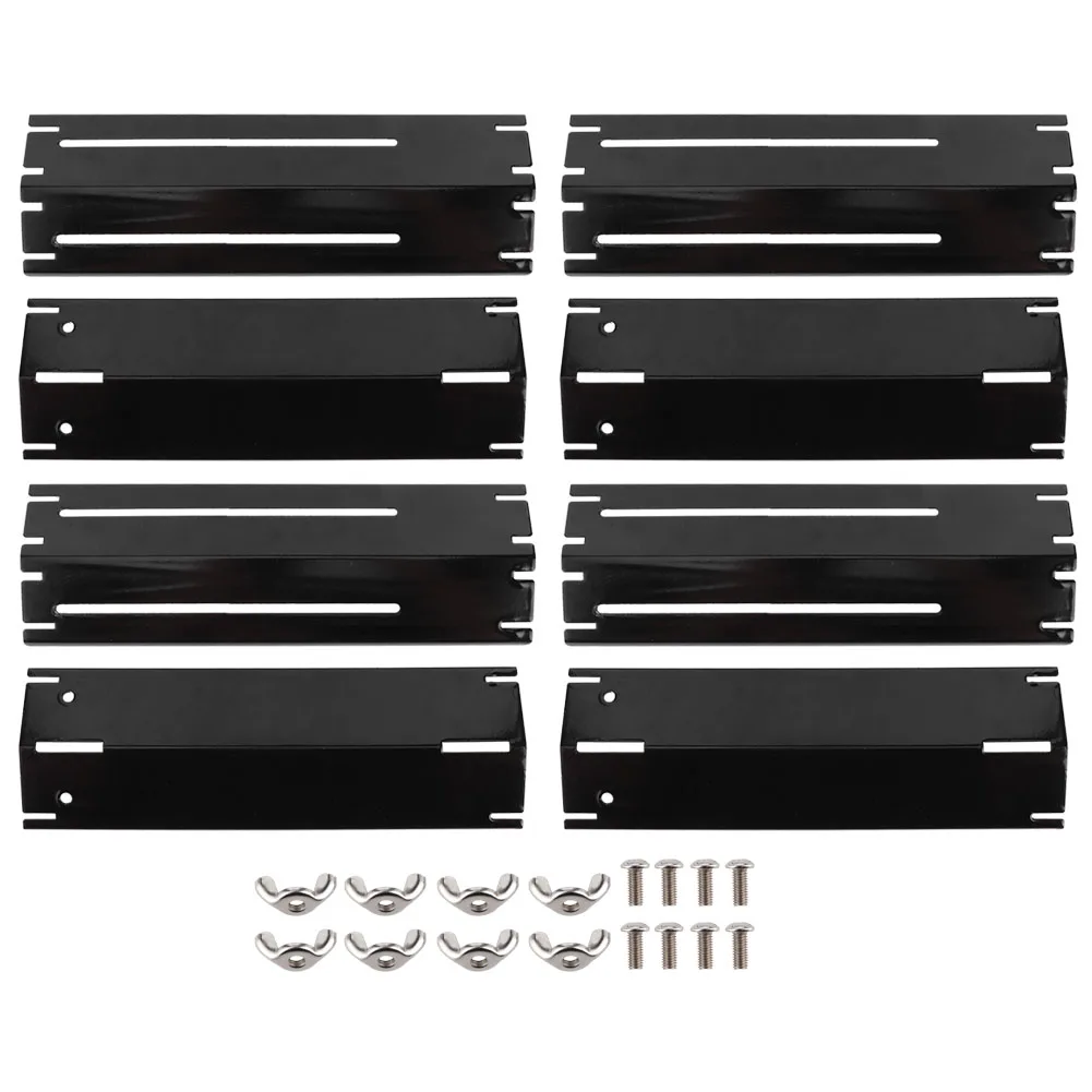 2/4 paar verstelbare grill warmteplaat schild warmte tent vervangende onderdelen voor BBQ gasgrill warmteplaat schild tentbrander cover