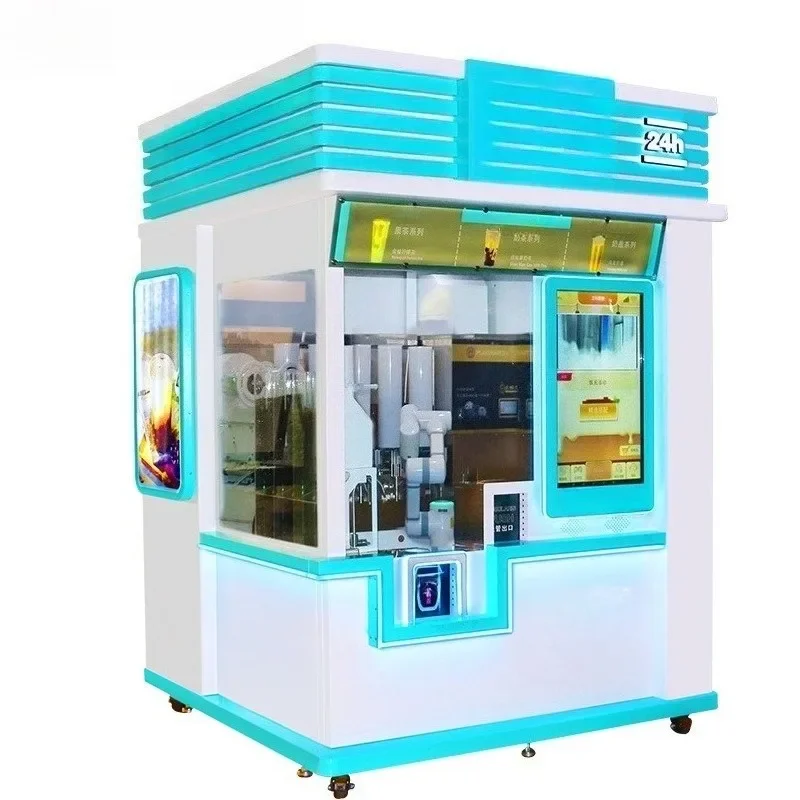 Robotic arm milk tea machine Commercial milk tea shop milk tea vending machine Sharing 24 hours unmanned vending machine