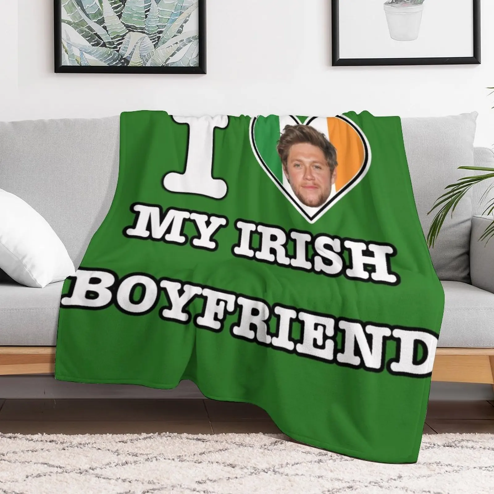 Niall Irish Boyfriend Throw Blanket Lightweight Warm Blanket for Indoor Outdoor Use