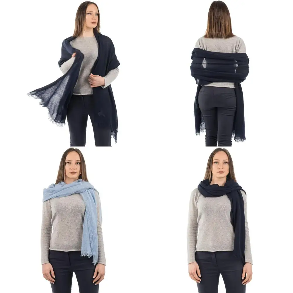 

Шаль из 100% кашемира из пашмины — итальянское изготовление — женский один размер — роскошная мягкая накидка