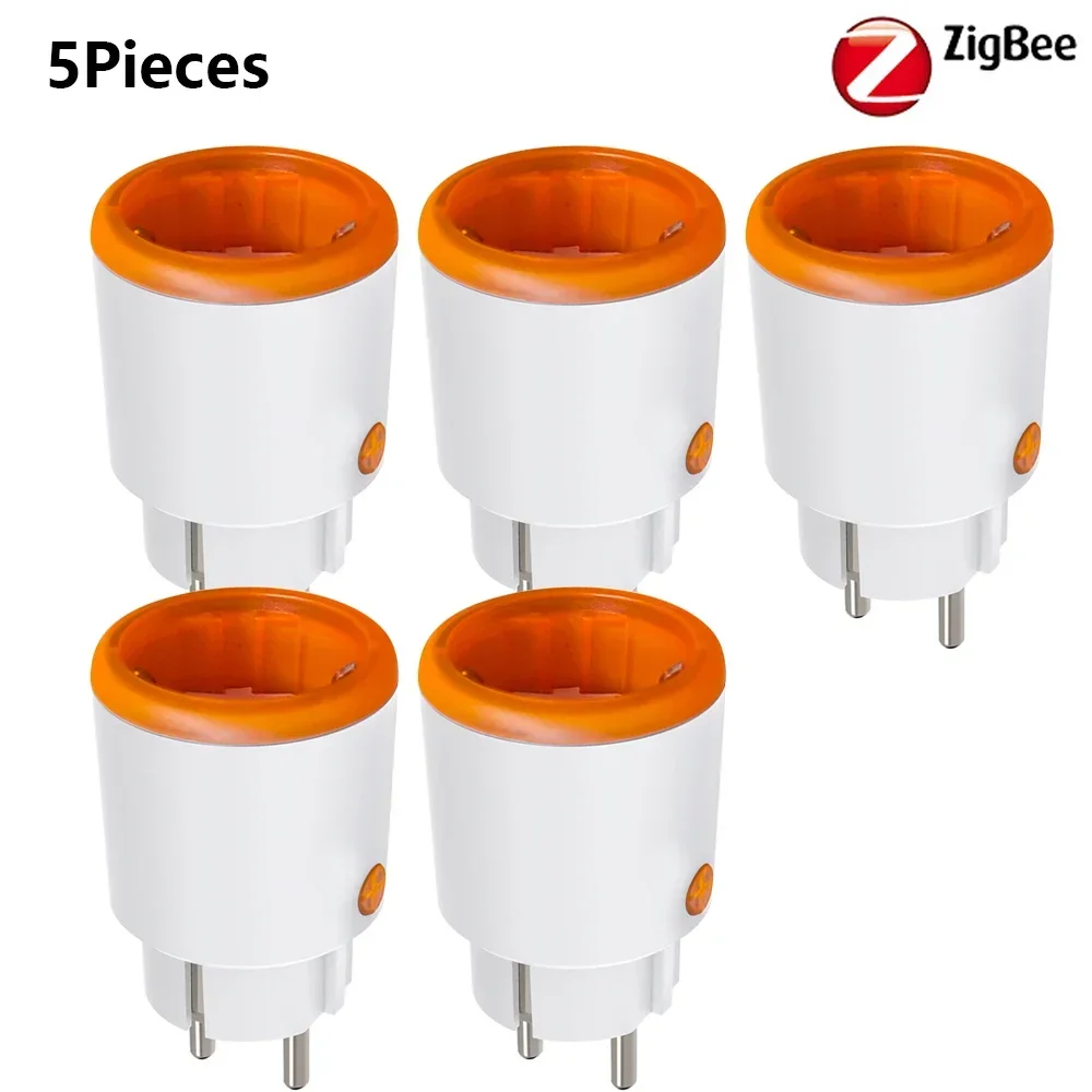 16A Smart Plug Tuya ZigBee 3.0 EU Smart Socket Energy Monitor Outlet Draadloze Voice Afstandsbediening Alexa Google Home homekit