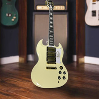 High Quality Custom Electric Guitar Yellow Gold Trill SG Electric Guitar Peach Blossom Core Neck and Body Free Shipping