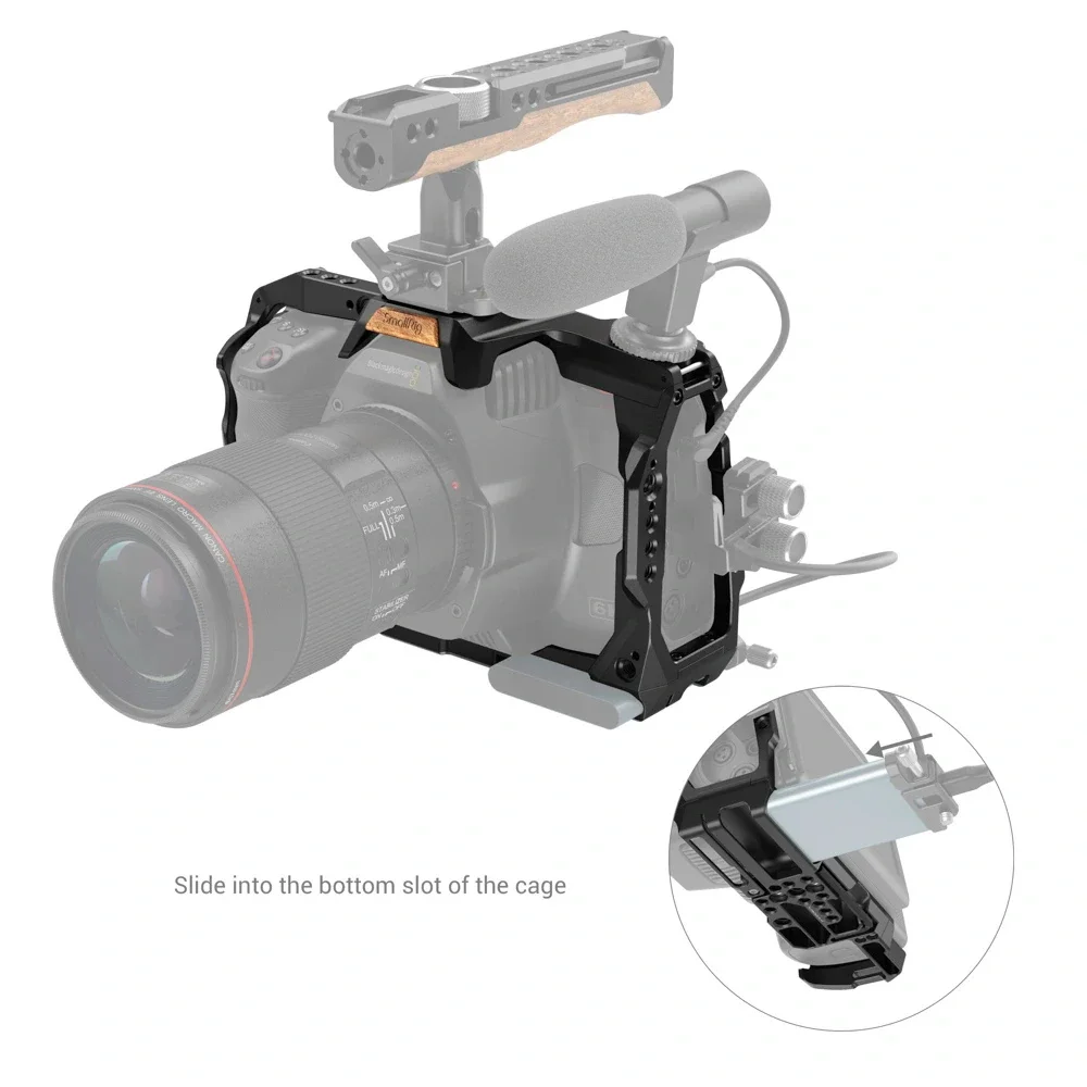مجموعة قفص كاميرا كاملة من SmallRig لـ BMPCC 6K Pro / 6K G2 مجموعة ملحقات احترافية لوح أساسي
