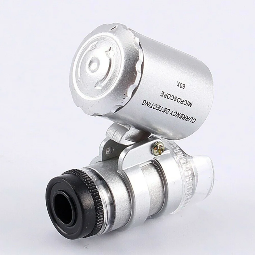 1pcs for durable Magnifier Jewelry LED Light Loop Loupe Magnifying Microscope Jewellers for mini Pocket 1.41X1.57X0.78\