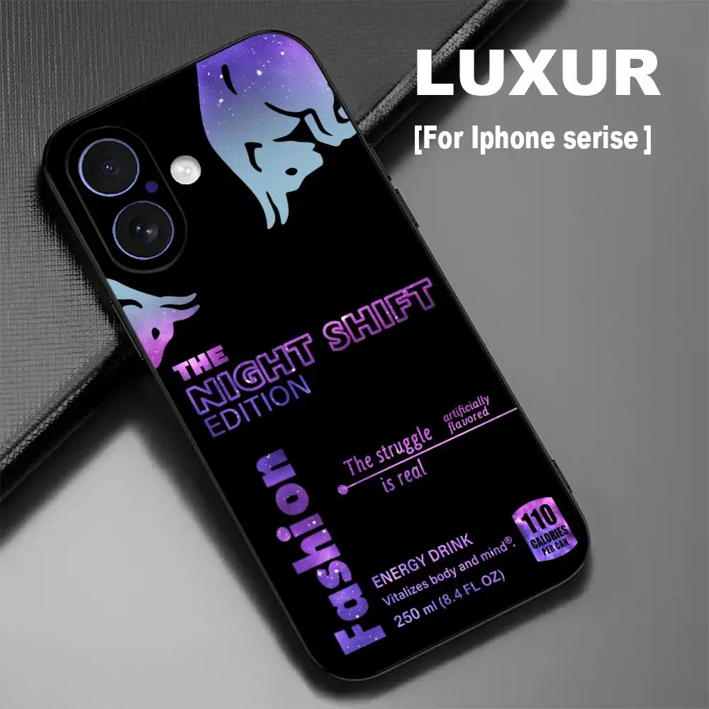 Starry Sky Red Fashion B-Bull Phone Case For iPhone 17 16 15 14 13 12 X XR XS 8 Plus Mini Pro Max So