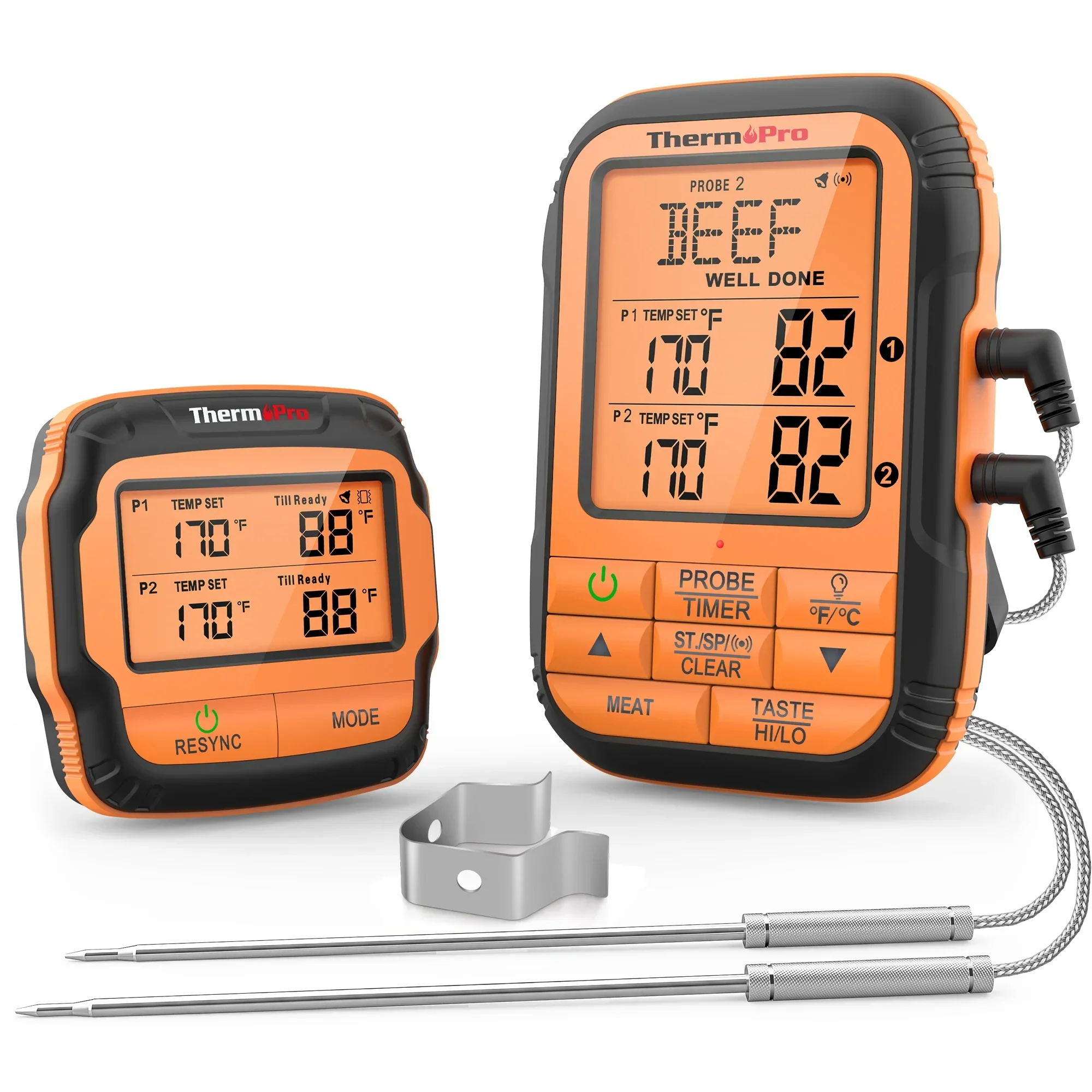 

2026 ThermoPro TP28C 300m Wireless BBQ Meat Cooking Thermometer