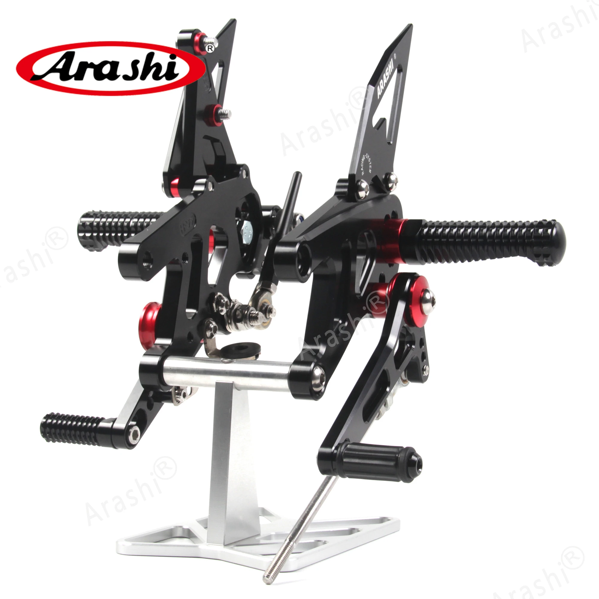 أراشي 1 مجموعة لأبريليا RSV4 2013-2016 CNC قابل للتعديل مساند القدم أوتاد القدم رايدر مسند القدمين عكس/GP التحول مصنع APRC ABS #1